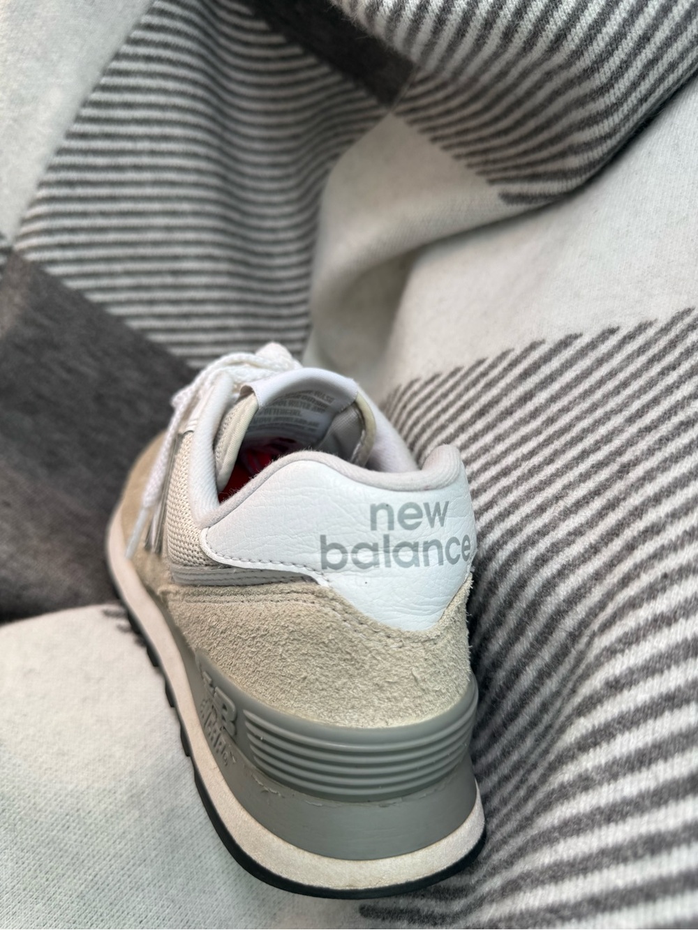 New Balance Kids Beige & White Retro Runner